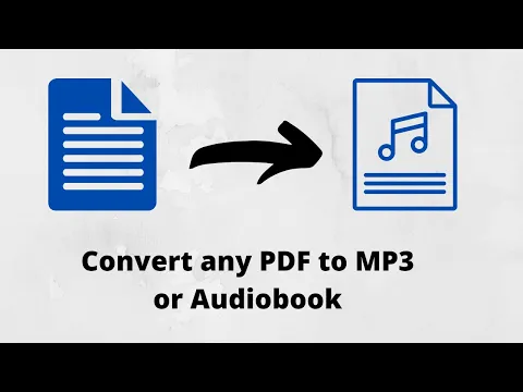 Download MP3 Convert PDF to Audio/MP3 || Download MP3/Audio of your PDF