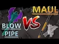 Which Weapon Is BETTER At REVS ELDER MAUL V BLOWPIPE Old School Runescape