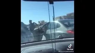 ليبية تسب الشرطي كلام 18 