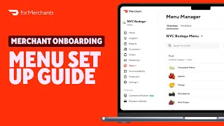 Welcome to DoorDash for Merchants Menu Setup Guide