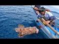 Download Lagu napatitig nalang ang bata dahil sa laki ng giant grouper nato nahuli sa hantad 😱