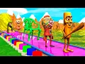Download Lagu Long Slide Game With Cow Elephant Gorilla Hippopotamus Tiger - 3d Animal Game - Funny 3d Animals