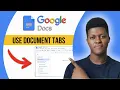 How To Use Document Tabs in Google Docs 2025