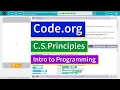Creating Functions with Parameters Lesson 8 12 Tutorial with Answers Code org CS Principles