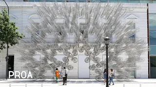 Ai Weiwei. Montaje de Forever Bicycles en Fundaci&oacute;n Proa.