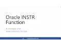 Oracle INSTR Function