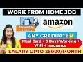 AMAZON Work From Home Job Graduates Eligible Remote Setup Provided Freshers Can Apply