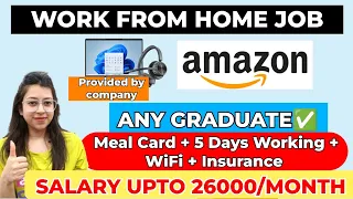 AMAZON Work From Home Job Graduates Eligible Remote Setup Provided Freshers Can Apply