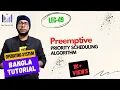 Part-2 20 Preemptive Priority Scheduling OS Bangla Tutorial