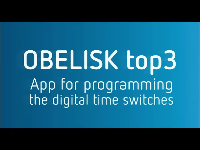 Интерфейс Bluetooth OBELISK за top3 устройства Theben, THEBEN, 9070130 - приложение за програмиране на цифрови таймери.
