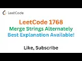 LeetCode 1768 Merge Strings Alternately