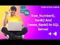 Row - Number Rank And Dense