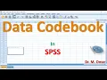 Data codebook in SPSS