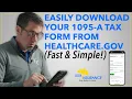 Easily Download Your 1095-A Tax Form from Healthcare gov Fast Simple