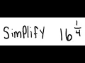Exponents Simplify 16