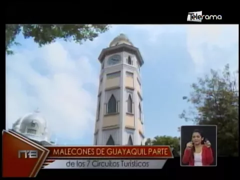 Malecones de Guayaquil parte de los 7 circuitos turísticos