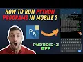 How to Run Python Turtle Programs on Phone How to use Pydroid3 App Run Python Programs on Android