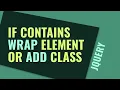 Find Character Wrap in Span Find Word Add Class to Element jQuery Contains Selector