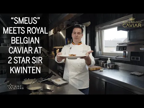 "SMEUS' with ROYAL BELGIAN CAVIAR at 2 Michelin star SIR KWINTEN by Chef Glenn Verhasselt