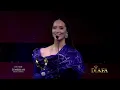 Download Lagu DIAFA 2024 - Moroccan-Global singer Faouzia receives her award form Twins Hadban \u0026 Yusur Al Khalidi