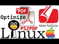 how to compress pdf file size in linux using ps2pdf Compress PDF file size with ps2pdf Ghostscript