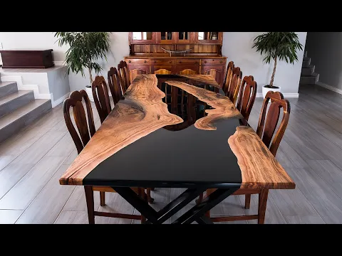 Download MP3 Luxurious $20000 DIY Epoxy table - start to finish (uncut)