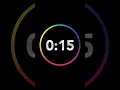 15 Second Countdown Timer with Clock Ticking Sound Finish Ding