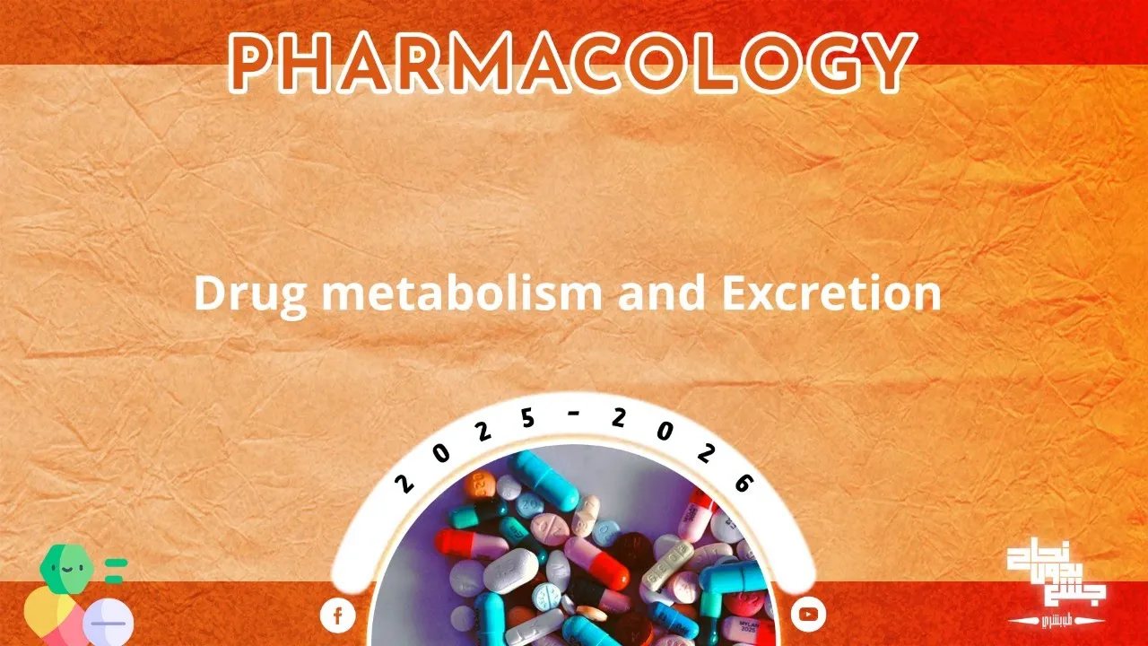 L3,4: Drug metabolism and excretion; Pharmacology
