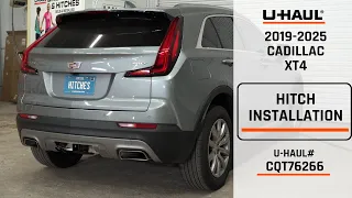 2019-2025 Cadillac XT4 U-Haul Trailer Hitch Installation CQT76266
