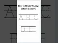 Create tracing letters in Canva Canva tutorial tracing worksheets