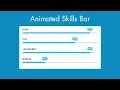 Animated Skills Bar UI Design using only HTML CSS