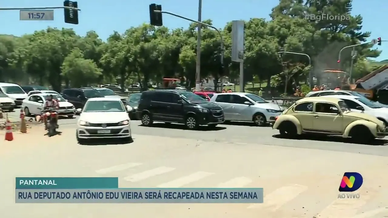 Rua Deputado Antônio Edu Vieira em Florianópolis será recapeada nesta semana
