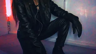 asmr leather outfit sounds no talking