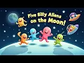 Five Silly Aliens Jumping on the Moon Funny Space Rhyme for Kids Tumble Jumble Nursery Rhymes