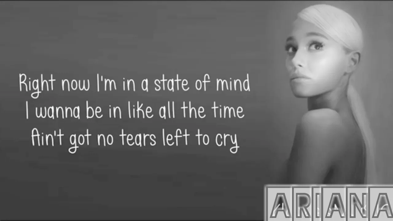 Ariana Grande - No Tears Left To Cry (lyrics)