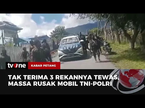 Puncak Jaya Papua Mencekam, Sejumlah Kendaraan Aparat Dibakar Massa