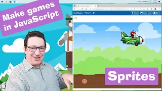 JavaScript tutorial Make games with sprites Coding course for beginners