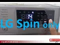 How to operate spin only LG washing machine