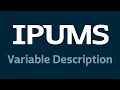 How to Navigate IPUMS Variable Description - English