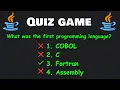 Code this quiz game with java