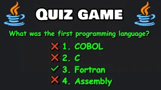 Code this quiz game with java