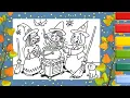 Halloween Witch Coloring Page Three Witches Coloring Page