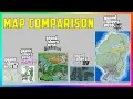 The MOST Accurate GTA Map Comparison EVER - GTA 5 Vs GTA IV Vs San Andreas Vs Vice City Vs GTA 3