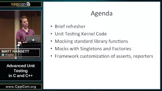CppCon 2015 Matt Hargett Advanced Unit Testing in C C