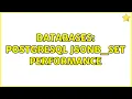 Databases PostgreSQL jsonb - set performance