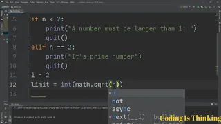 Python Programming Exercise - Prime or Composite Number Program