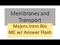 Cell Membranes and Transport Quiz Multiple Choice Bio Majors