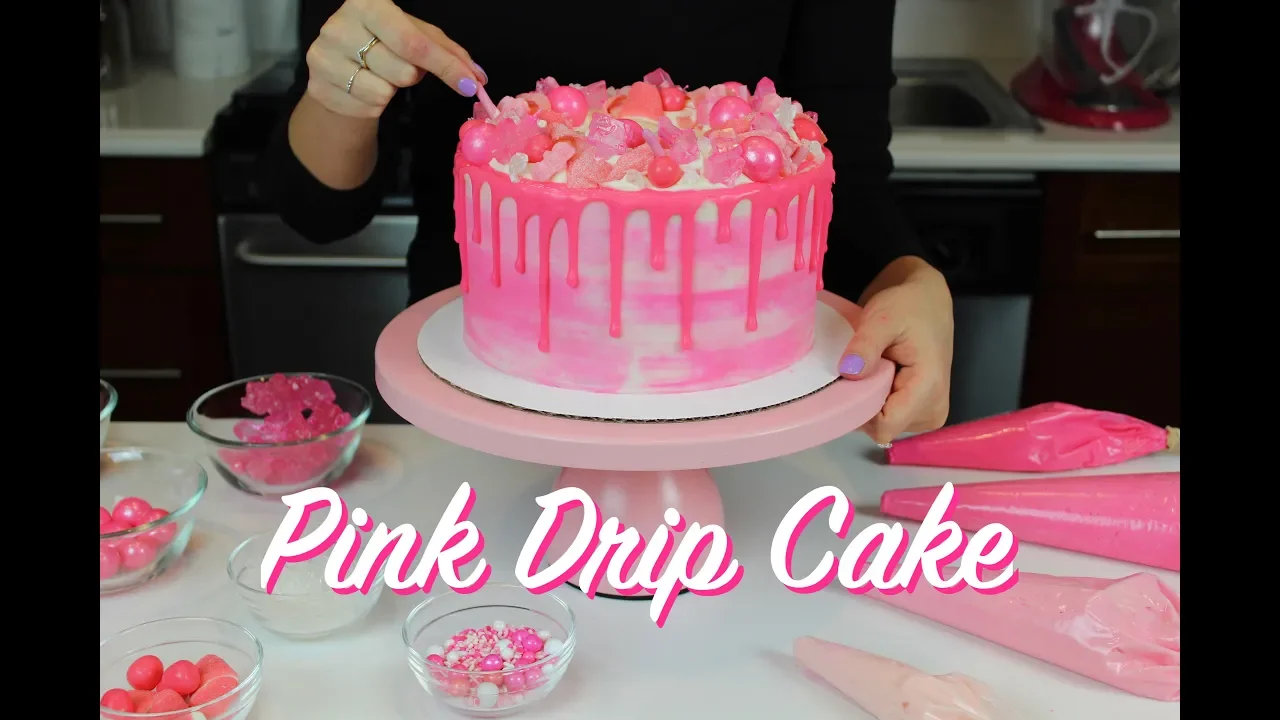 
          
          
          
            
            How To Make A Pink Drip Cake | CHELSWEETS
          
        . 
