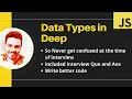 JavaScript Data Types Tutorial in Hindi Includes interview Ques