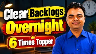 How to Clear Backlogs in Overnight BTech Semester Exams High cgpa Strategy
